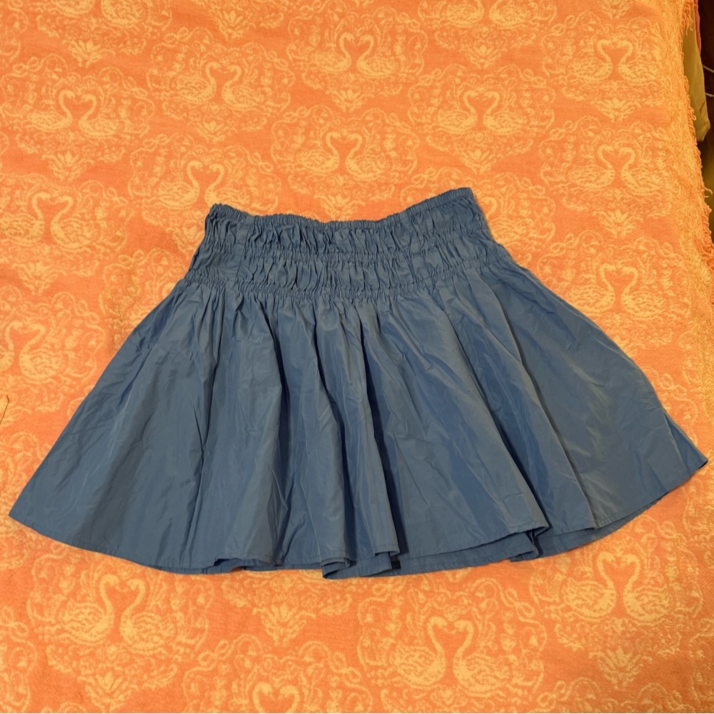 Blue mini skirt